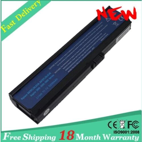 5200mAh Battery for Acer TravelMate 2480 2400 3210 3220 3230 3260 3270 Aspire 3030 3200 3600 3680 5030 5050 5500 5550 5600 5570