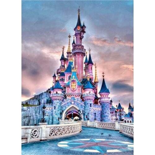 New Product 5D DIY Full Round/Square Diamond Painting Castle 3D Embroidery Cross Stitch Rhinestone Mosaic Home Dector Gift Y520