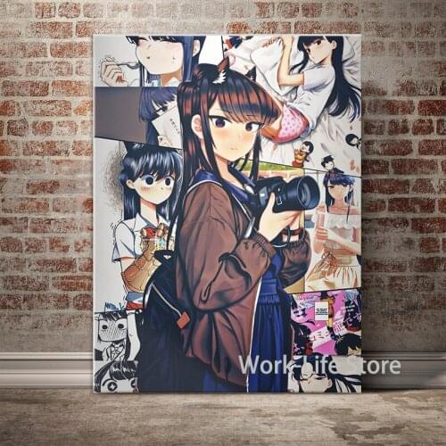 Komi Shouko Komi-san Wa Komyushou Desu Anime Home Decor Canvas Posters and Prints Wall Art Pictures Living Room Painting