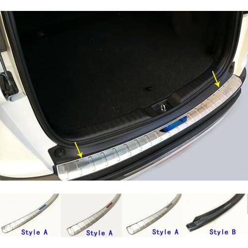 Car External Outside Rear Bumper Panel Trunk Trim Cover Stainless Steel Plate Pedal For Honda CRV CR-V 2017 2018 2019 2020