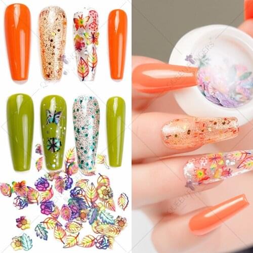 Nail Art Color Mixed Flower Wood Pulp Piece Small Daisy Rose Fresh Pastoral Nail False Flower Patch DIY Nail Art Decoration