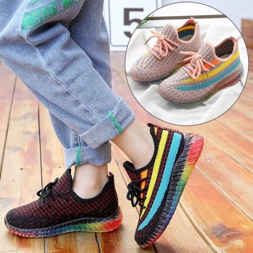 Children Sport Shoes Spring Autumn New Fashion Breathable Kids Boys Net Shoes Girls Anti-Slippery Sneakers Baby Toddler Shoes