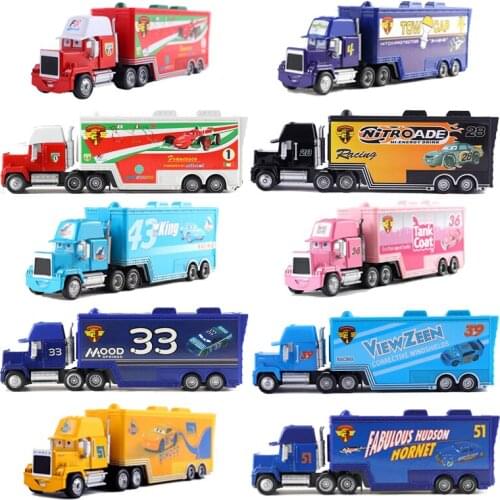 Disney Pixar Racing 2 Racing 3 Die-casting Metal Car Model Birthday Early education Gifts Lightning McQueen Uncle Mike Truck toy