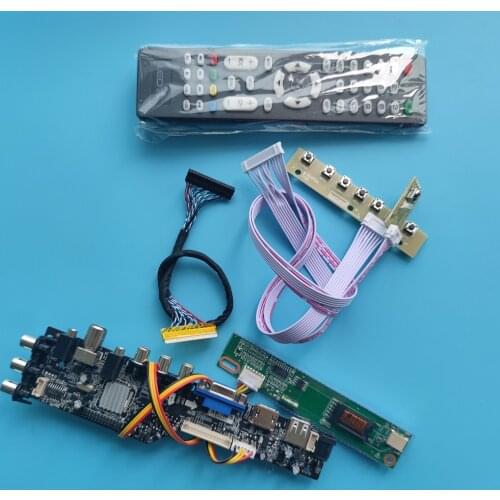 Kit for LP154W01(TL)(D1) 1 CCFL Digital USB AV 1280X800 HDMI VGA DVB-C DVB-T LCD Panel 15.4" 30pin TV Controller board