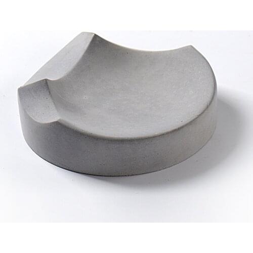 Cement Soap Dish Mold 3D Handmade Round Concrete Mould Home Decorative Craft Tool