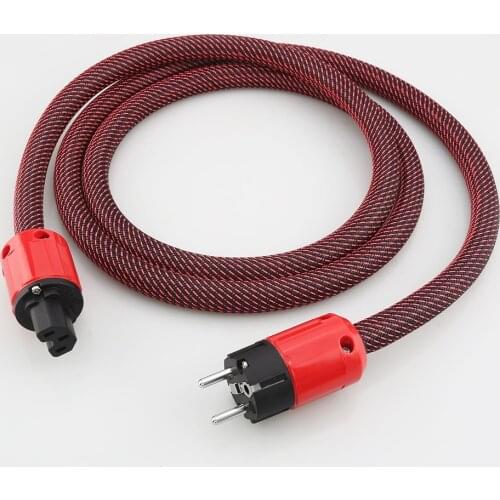 HI-End US Schuko Power cable 5N OFC AC Mains Power Cord HIFI Power Cable For Subwoofer, Amplifier, DV/AV Audiophile