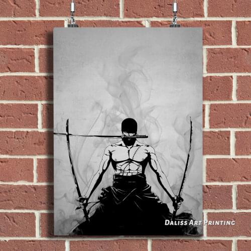Canvas Anime Roronoa Zoro Pictures Home Decoration Paintings Poster HD Prints Wall Art Modular Living Room Framed