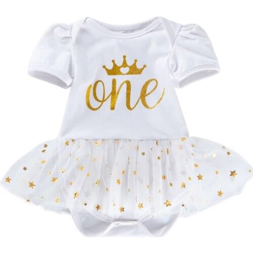 Baby Girls Cotton Rompers with Tutu Skirt Short Sleeve Rompers Baby Birthday Triangle Jumpsuit Toddler Summer Baby Girl Clothes