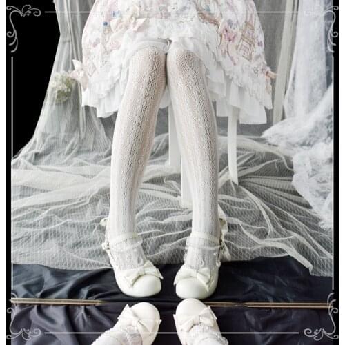 Gothic japanese sweet lolita tights sets cute lace hollow kawaii girl pantyhose loli cosplay gothic lolita tights