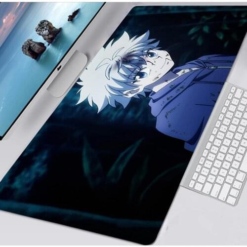Hunter X Hunter Mousepad Kawaii Gaming Accessiores Non-slip Mouse Pad Large Size 40x90CM Gaming Mausepad Deskmat Tapis De Souris