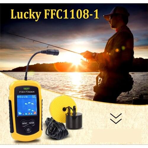 Lucky Portable Fishfinder FFC1108-1 Sonar Depth 100 M Alarm Waterproof Fishfinder TN/Anti-UV LCD color Display RUEN User Manual