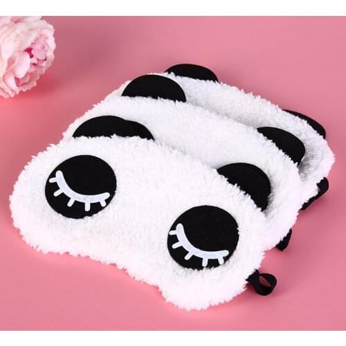 Animal Eye Cover Cute Plush Eye Mask Girl Toy Suitable For Travel Home Party Health Care 3 Styles Panda Eye Mask Plush