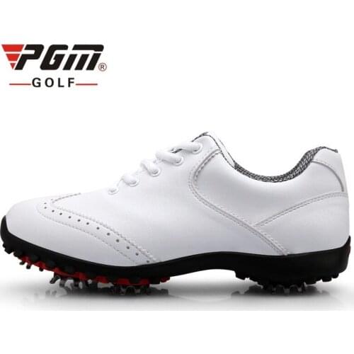 New 2020! Pgm Golf Shoes Women Sneakers Waterproof Golf Sports Activities Shoes Lace Up Breathable Professional Trainers AA51023