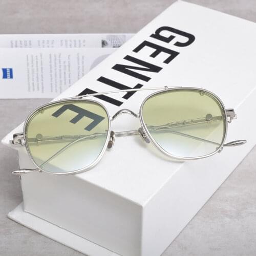 2021 NEW korea Gentle LONE WOLF 032 Optical Eyeglasses Frames Women Men Square Prescription Glasses With Clip And Luxury Package