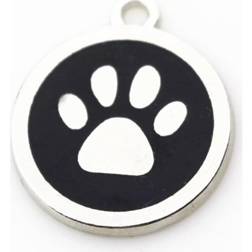 New style 20pcs/lot big dog paw dangle charms lobster clasp charms for glass momery floating necklace lockets jewelry
