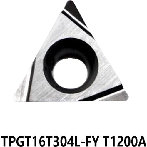Original TPGT16T304L-FY T1200A Carbide Inserts TPGT16T304 L-FY TPGT 16T304 Lathe Cutter Turning Tools CNC Cutting