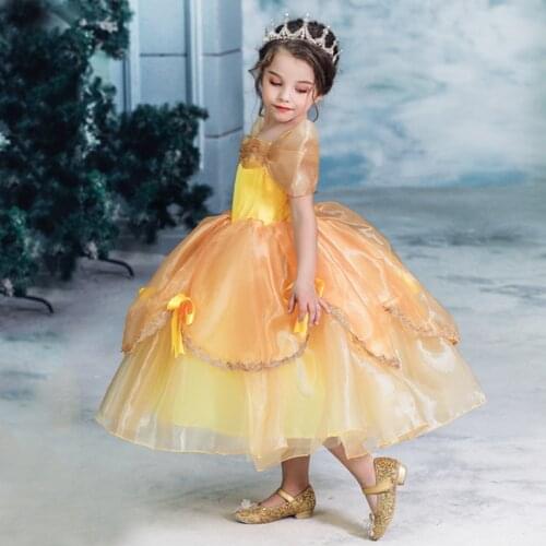 New Baby Princess Dress Cosplay Costume for Toddler Kids Girls Summer Dresses Party Supplies Ball Gown Vestidos