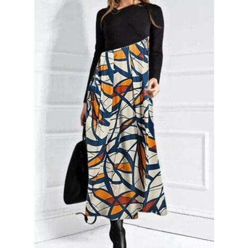 Elegant Women Dress Autumn 2021 Winter Retro Print Party Dresses Cross V-Neck Long Sleeves Slim Midi Dress Lady Casual Veatidos