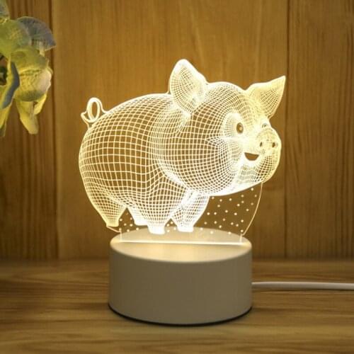 Romantic Love 3D Lamp Heart-shaped Balloon Acrylic LED Night Light Decorative Table Lamp Valentines Day Sweetheart Wifes Gift