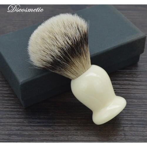 DS density silvertip badger hair shaving brush with resin handle mens grooming kit brush manufacturers