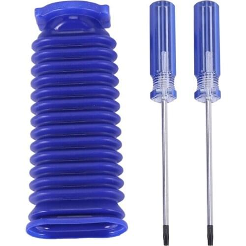 Soft Velvet Roller Suction Blue Hose Replacement Vacuum Cleaner for Dyson V7 V8 V10 V11 Vacuum Cleaner Parts