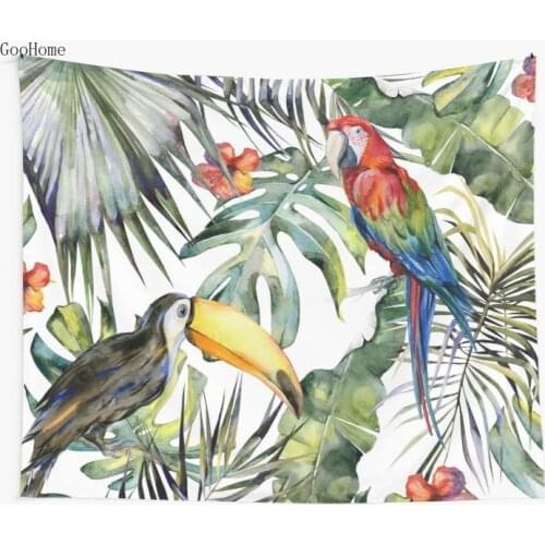 TROPICAL JUNGLE Wall Tapestry Beach Towel Polyester Blanket Yoga Shawl Mat