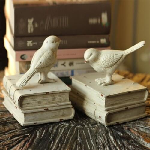 USA country retro resin decoration furnishings Home Furnishing jewelry Kaina sparrow adorable Bookends Bookends