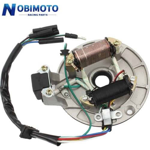 Universal Magnet Motor Stator Coils High Quality Magneto Motor Coils For ZS Lifan Loncin 50cc-125CC Engines Pit Dirt Bike CQ-102