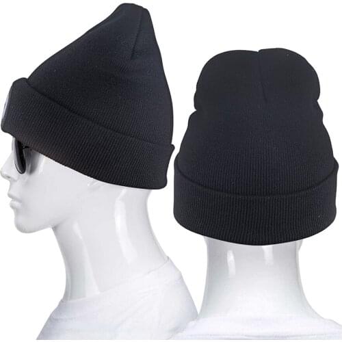 LED Beanie Cap Lighting Flashing Hands Free Flashlight Headlamp Beanie Unisex Winter Knit Cap