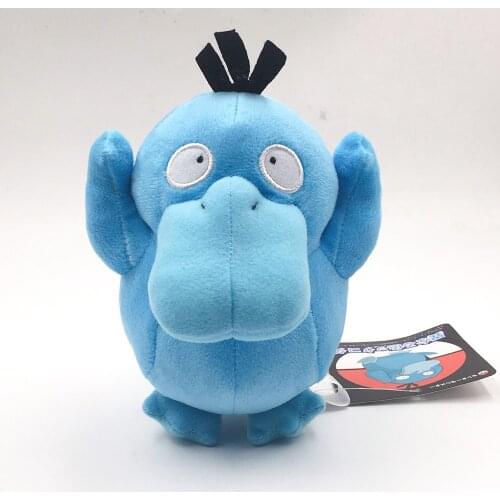Takara Tomy Japan Animal Pokemon Animal Cartoon Shiny Psyduck Plush Doll Soft Stuffed Toy Christmas Gift for Children