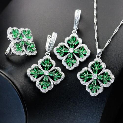 Zlxgirl jewelry luxury brand cubic zirconia necklace earring ring jewelry sets fine wonens wedding accessories sets Neclace