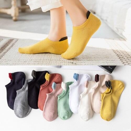 1pair Fashion Harajuku Women Cotton Socks Short Ankle Socks Cotton Blends Spring Warm Short Socks Low Cut Kawaii Meias