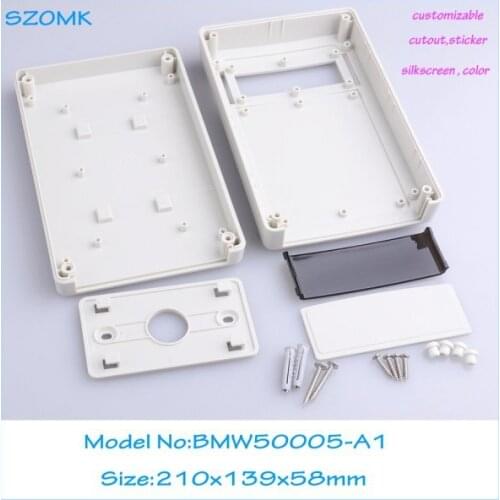 10 pcs/lot sanhe enclosure custom box display box plastic tool abs housing Diy wall mounting enclosure 210x139x58 mm
