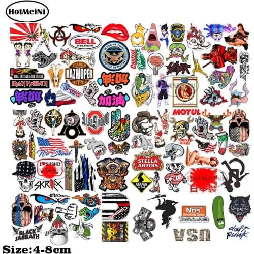 100 PCS Graffiti JDM Racing Car Modification Waterproof Sticker Motorcycle Bicycle Helmet Laptop Trolley Car Stickers bomb