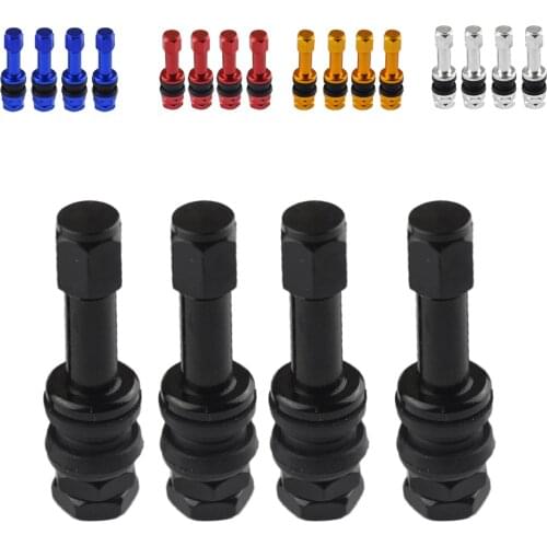 4 Pieces TR48E Wheel Rim Tire Valve Stem Car Truck Motorcycle Aluminum Construction outstanding Heat Ozone