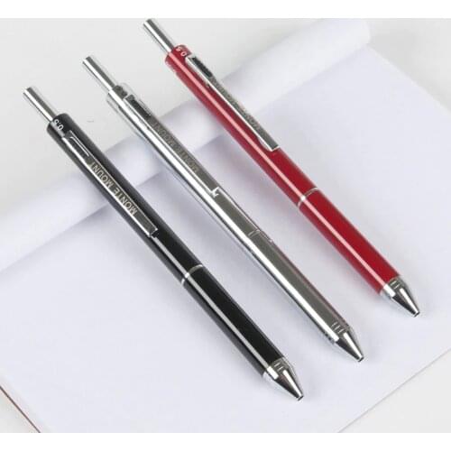 4 in 1 Multifunctional mechanical pencil Metal Ball Pens Gifts Stationery,Office School Supplies Writing Ballpoint Pens Gift box