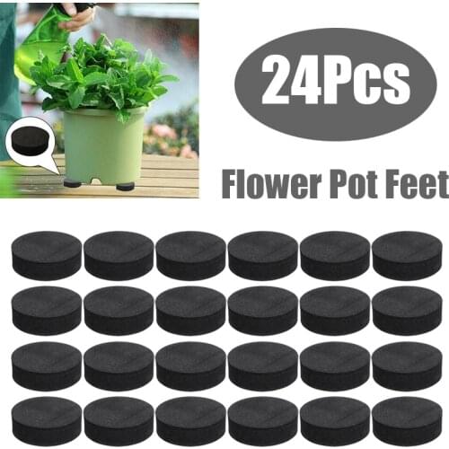 50x15mm Durable Garden Outdoor Natural Rubber Plant Flower Pot Mat Foot Invisible Plant Pots Risers Pad For Home Garden