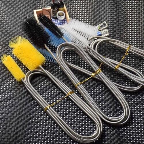 90/155/200cm Pipe Cleaning Brush Air Tube Flexible Double Ended Hose Aquarium Accessories Tank Cleaner Water Filter Nylon