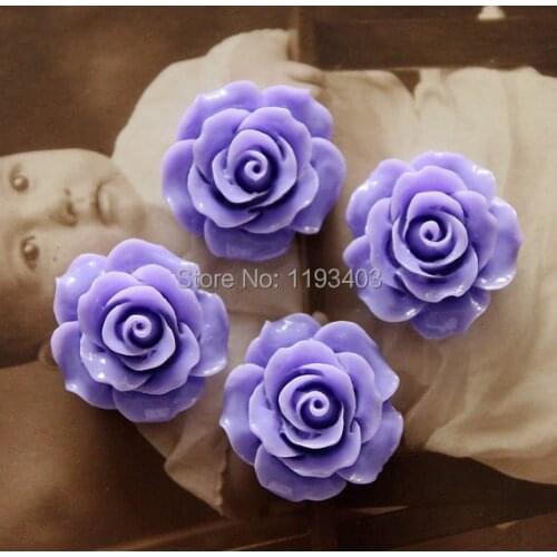 50PCS 20mm Gerbera Flower Resin Cabochon Jewelry Supplies Decoration DIY findings- (CAB-BS-2)