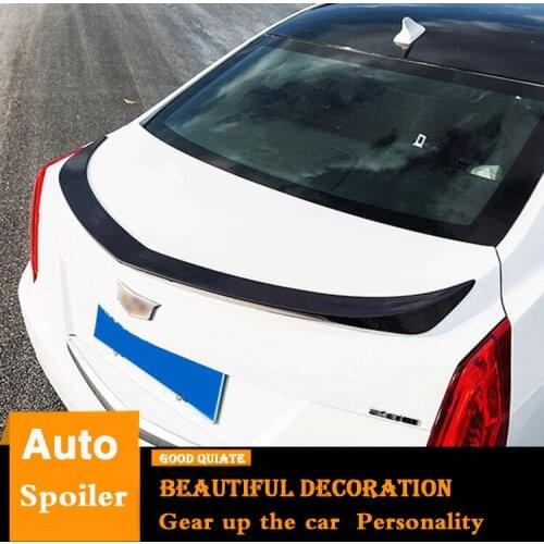 For Fit Cadillac ATSL Spoiler 2016-2017 ABS Material Car Rear Wing Primer Color Trunk Rear Spoiler decoratio Black/white/red