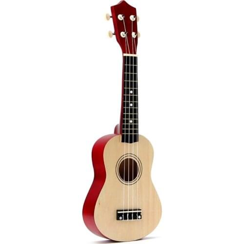 21 inch Soprano Ukulele 4 Strings Hawaiian Guitar Uke + String + Pick For Beginners kid Gift