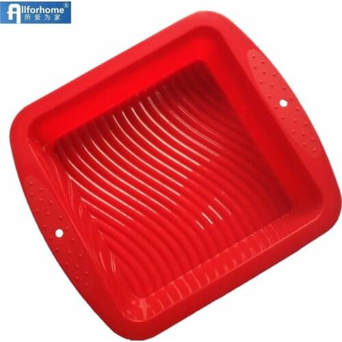 7.5 Inch Square Silicone Cake Baking Tray Cake Pan Dessert Making Mould Bread Loaf Toast Pizza Mold Birthday Cake diy Mold