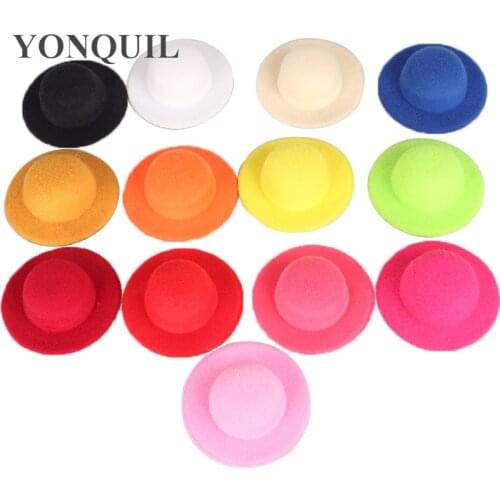 7Cm Mini Top Hat Cute Girl Chapeau Headwear DIY Hair Accessories Bowler Party Occasion Fascinator Base Baby Hairstyle Multicolor