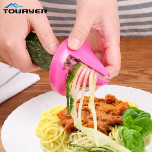 Multi-function Vegetable Fruits Spiralizer Slicer Handheld Spiral Cutter Grater Salad Carrot Shred Device Kitchen Accessories