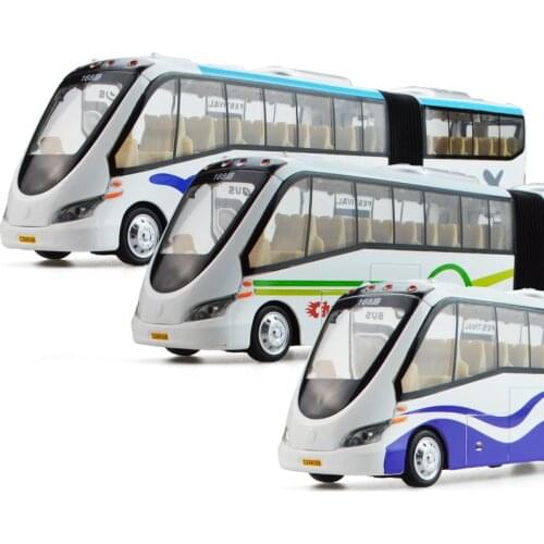 Alloy bus model 1:43 alloy high simulation childrens educational toys with pull back car, free shipping