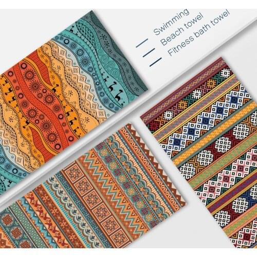 New Mandala Bohemian Style Microfiber Printed Bath Towels Drying Quicky-Dry Microfiber Towel Good Quality Summer Beach Towel