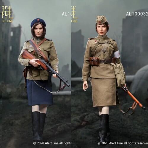 Alert Line AL100031 / AL100032 1/6th Scale Soviet Female Soldier NKVD And Female Medic Action Figure