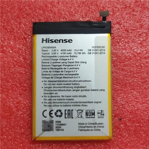 Original H40 Lite battery 4000mah 3.85V for Hisense H40 Lite HLTE230E Battery