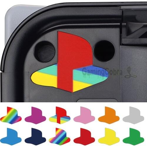 PlayVital Custom Vinyl Decal Skins for PS5, Logo Underlay Sticker for PlayStation 5 Console - 9 Colors & 3 Classic Retro Styles