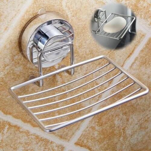 Saver Soap Dish Holder Vacuum Cup Suction Wall Holder Tray 1pcs Bathroom Rack